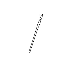 hand drawn paint brush