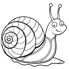 snail silhouette illustration black and white