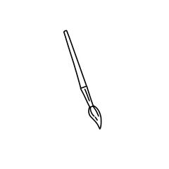 hand drawn paint brush