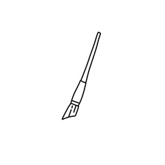 hand drawn paint brush