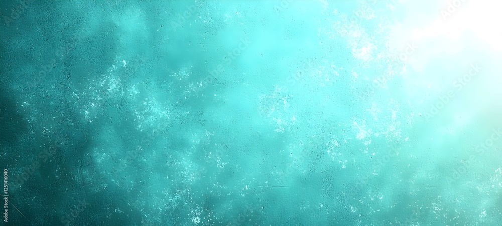 Aufkleber a serene abstract background featuring a gradient of soothing aqua tones, illuminated by a bright li