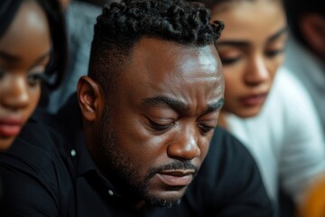 Business Team leader consoling employees work failure job and feeling depressed in workplace