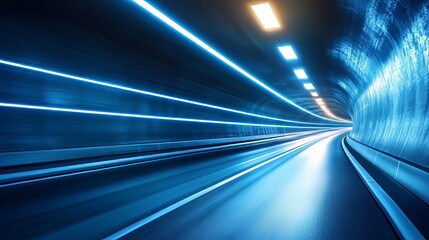 A tunnel of light. Futuristic, technology, future. Wallpaper, background, poster, banner