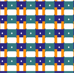 Abstract Seamless Geometric pattern. Optical illusionary background. sky blue square shape geometrical pattern art. Design for fashion, fabric, textile, wallpaper, cover, web, wrapping and all prints.