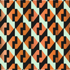 Abstract Seamless Geometric pattern. Colorful geometrical pattern of diamonds shapes. Triangular pattern . Design for fashion, fabric, textile, wallpaper, cover, web , wrapping and all textile prints