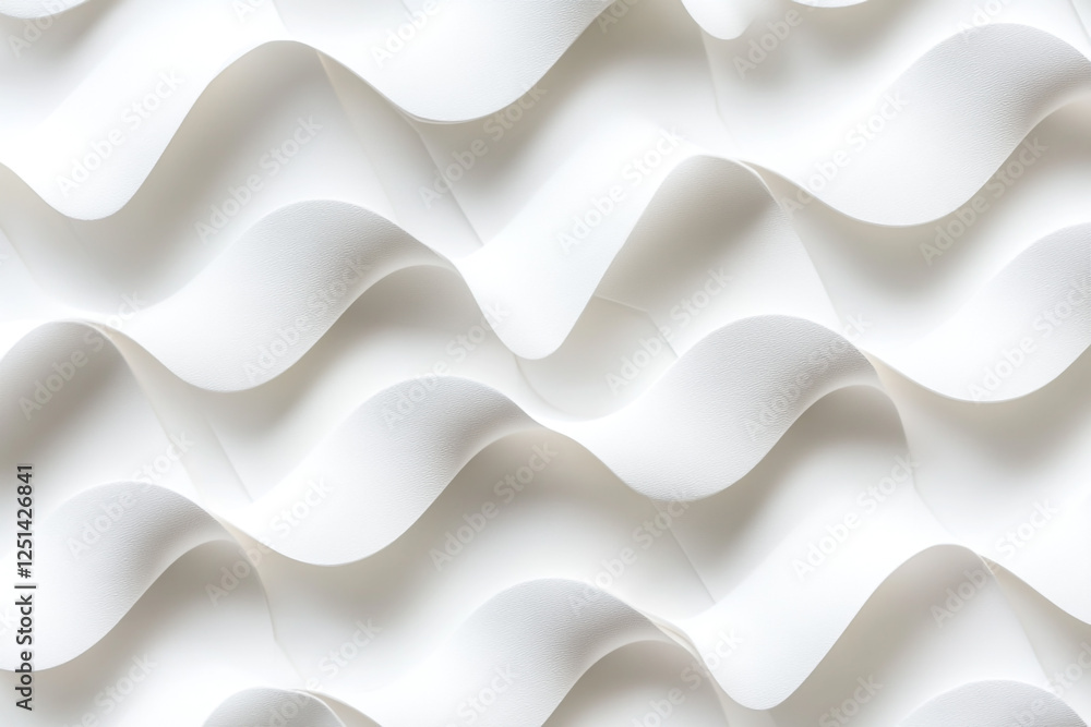 Poster white background with a diagonal grid pattern for card mockups, showing blank white cards in the cen