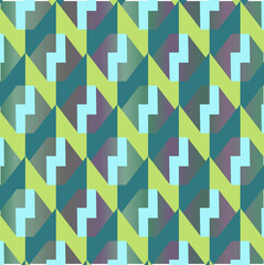 Abstract Seamless Geometric pattern. Colorful geometrical pattern of diamonds shapes. Triangular pattern . Design for fashion, fabric, textile, wallpaper, cover, web , wrapping and all textile prints