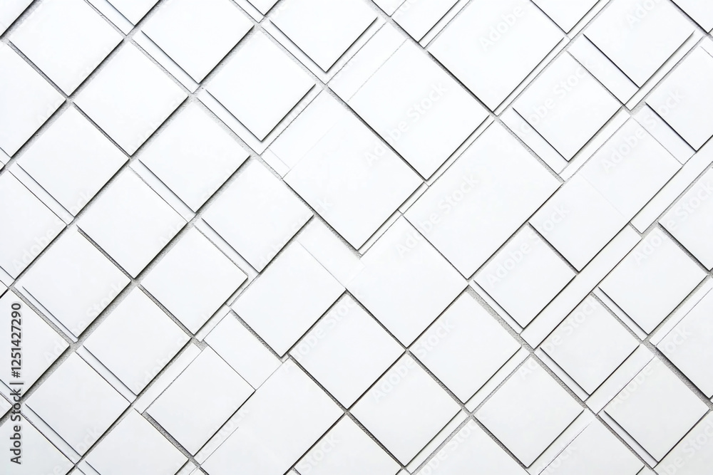 Aufkleber white background with a diagonal grid pattern for card mockups, showing blank white cards in the cen