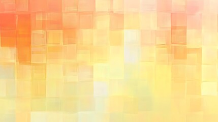 Abstract Pastel Orange Yellow Square Pattern Background