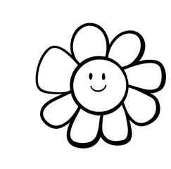 cute smiling daisy flower