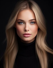 Naklejka premium Hübsche junge Frau
