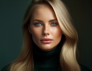 Naklejka premium Hübsche blonde Frau