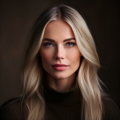 Fototapeta premium Hübsche blonde Frau