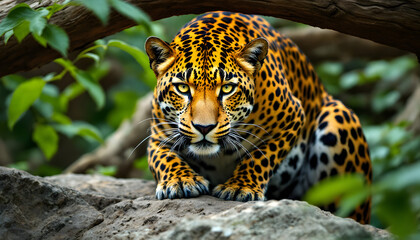 Obraz premium close up portrait of a leopard