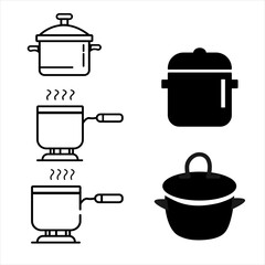 pot icon with pot logo