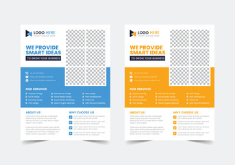 New Corporate Flyer Template | CMYK | US Letter | Print Ready | 0.125 Bleed
