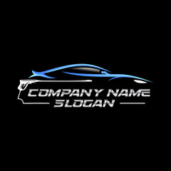 Illustration of a logo combining a car and a sprayer, this would be perfect for a car wash company.