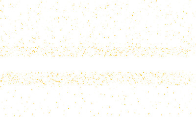 Multicolored tinsel confetti Vector background. Fashionable gold and Multicolored falling magic stars and tinsel on white and transparent background. Celebration carnival ribbons, holiday, birthday.