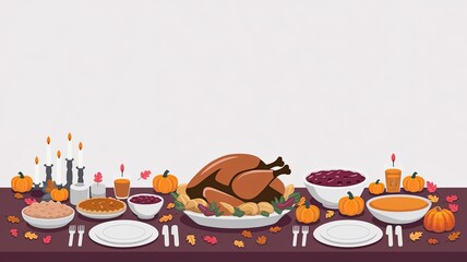 thanks giving 27 November American festival celebration, Thanksgiving feast, roasted turkey, mashed potatoes, cranberry sauce, stuffing, and pumpkin pie, autumnal decorations such as fall