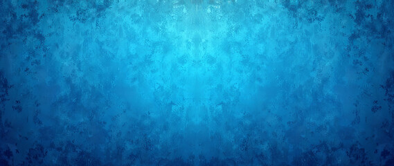 Textured blue grunge background with artistic faded gradient effect