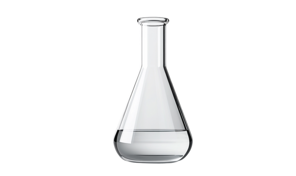 Laboratory glassware for chemical experiments.