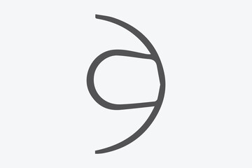 Obraz premium Lines in Circle Form . Spiral Vector Illustration .Technology round Logo . Design element . Abstract Geometric shape . 