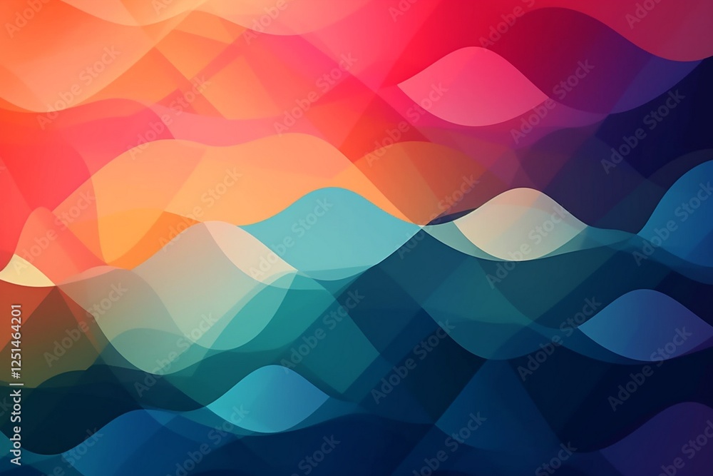 Poster abstract geometric background. abstract background with colorful shapes. abstract red, yellow, blue 