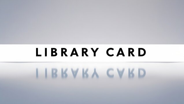 Library card representation showcasing access to knowledge and resources