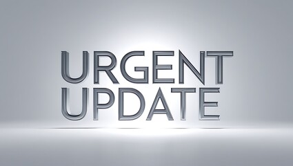 Text reading Urgent Update appears prominently - recent developments in a clear format