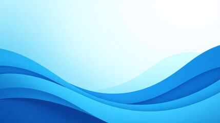 Wave-like blue patterns against a gradient background.