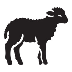 Cute Lamb Illustration Vector Image for Farm and Animal Lovers