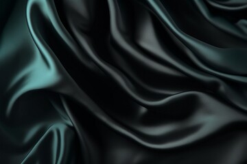 Fototapeta premium Colourful satin fabric silk wave flying background. Colourful gradient silk flying fabric. Waving satin cloth