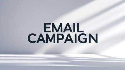 concept centers on an email campaign, highlighting techniques for reaching and engaging audiences