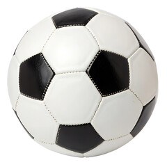 Soccer ball on a white background ready for play