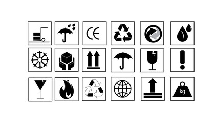packaging icons packings icons
