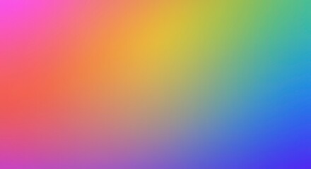 Obraz premium Rainbow Gradient: A vibrant and smooth blend of rainbow colors creates a stunning gradient, perfect for backgrounds, presentations, or design projects. The soft, dreamy hues evoke feelings of joy.
