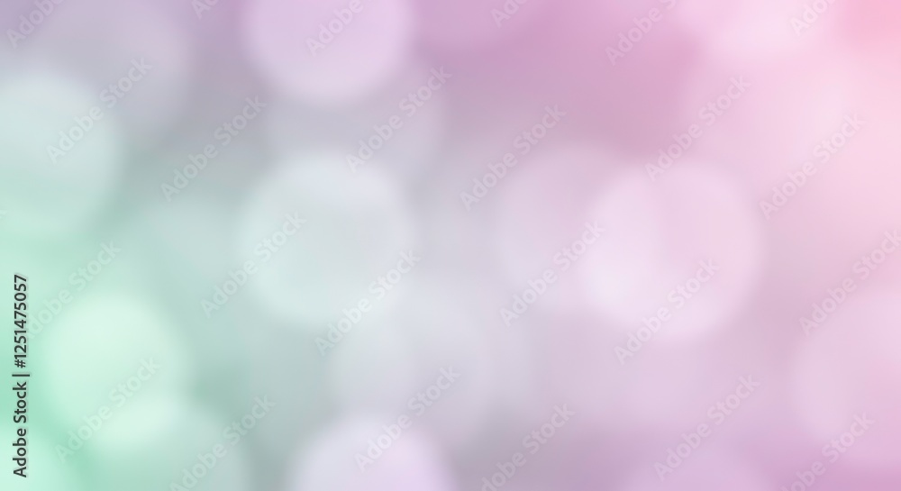 Poster pastel dream: abstract bokeh background with soft, pastel colors blending seamlessly, creating a dre