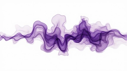 Naklejka premium Abstract Purple Ink Splash on White Background