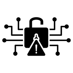 Fraud Detection Glyph Icon