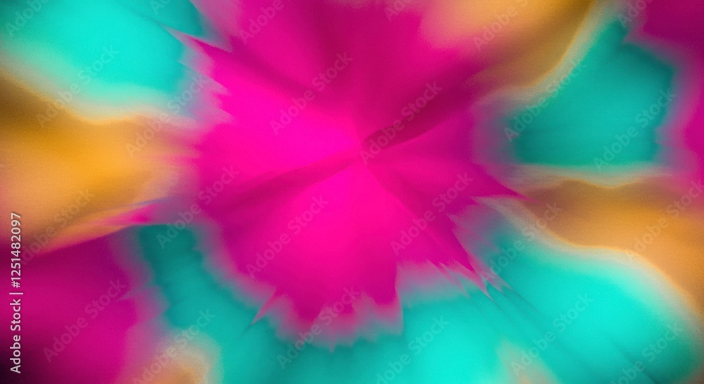 Poster abstract vibrant swirl: a mesmerizing abstract image featuring a vibrant swirl of fuchsia, teal, and