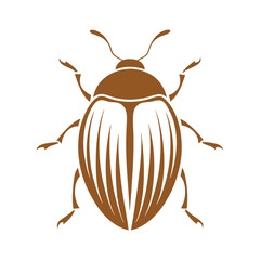 a beetle with a shiny, leaf-textured shell for a natural look