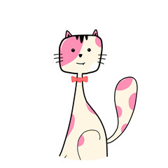 vector illustration of a cat