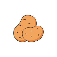 potato vector type icon
