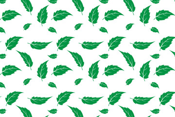 Leaf seamless pattern vector. Leaf background, leaf wrapping design.