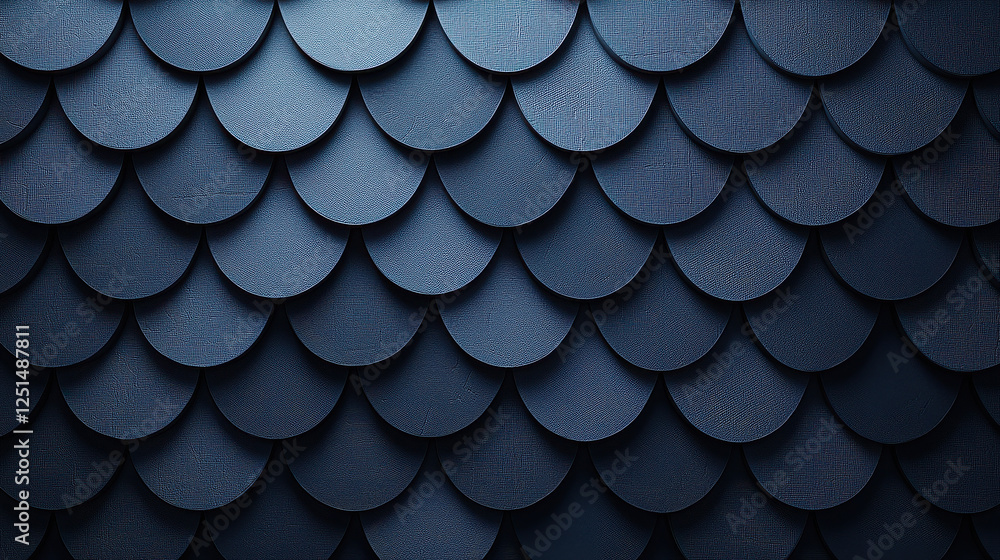 Poster soft navy blue scales with radial gradient texture create unique background