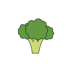 broccoli vector type icon