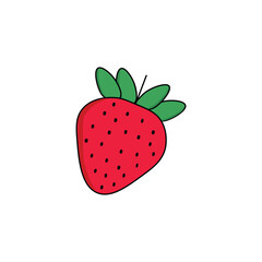 strawberry vector type icon