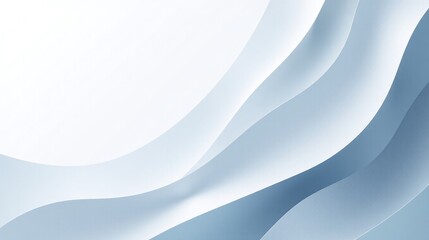 Obraz premium A serpentine white and blue abstract composition.