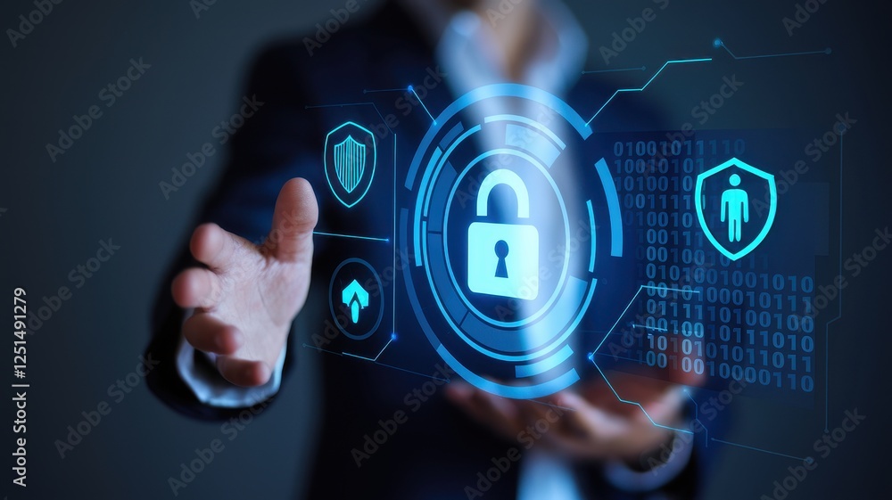 Aufkleber cybersecurity and data protection: a secure future in the digital age