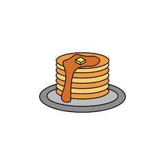 pancake vector type icon